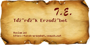 Török Erzsébet névjegykártya